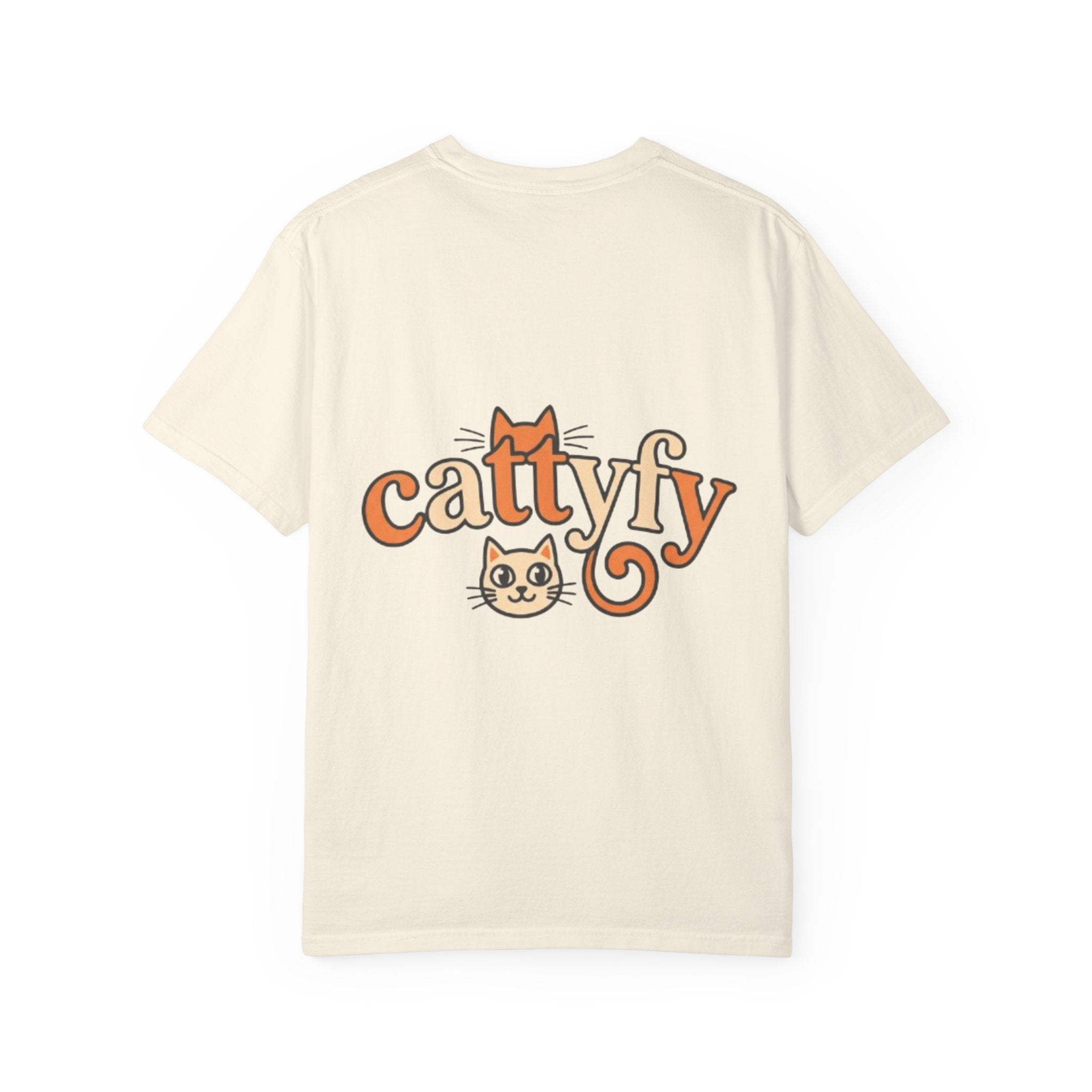 Cattyfy Cute Kitten Graphic T-Shirt — Retro Floral Cat Tee