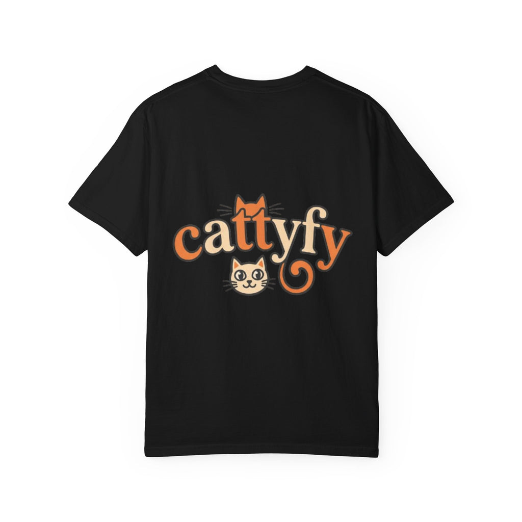 Cattyfy Cute Kitten Graphic T-Shirt — Retro Floral Cat Tee