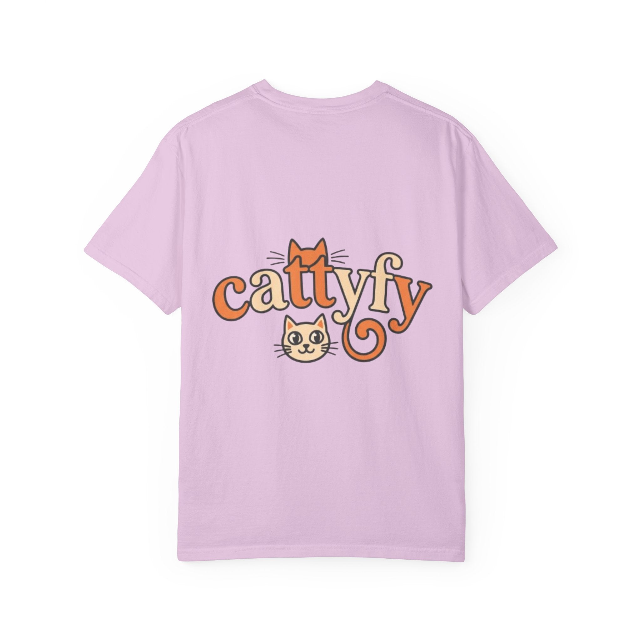 Cattyfy Cute Kitten Graphic T-Shirt — Retro Floral Cat Tee