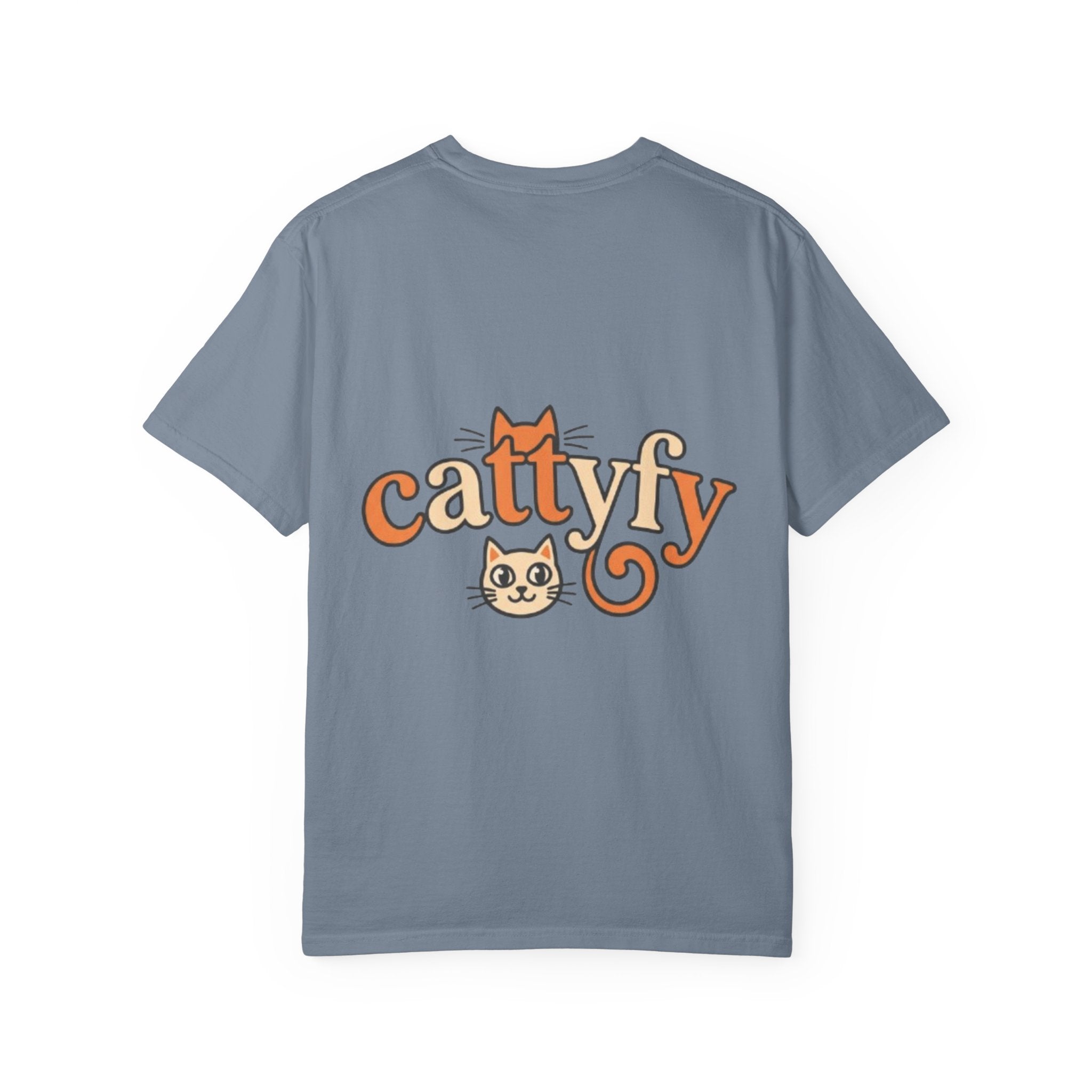 Cattyfy Cute Kitten Graphic T-Shirt — Retro Floral Cat Tee