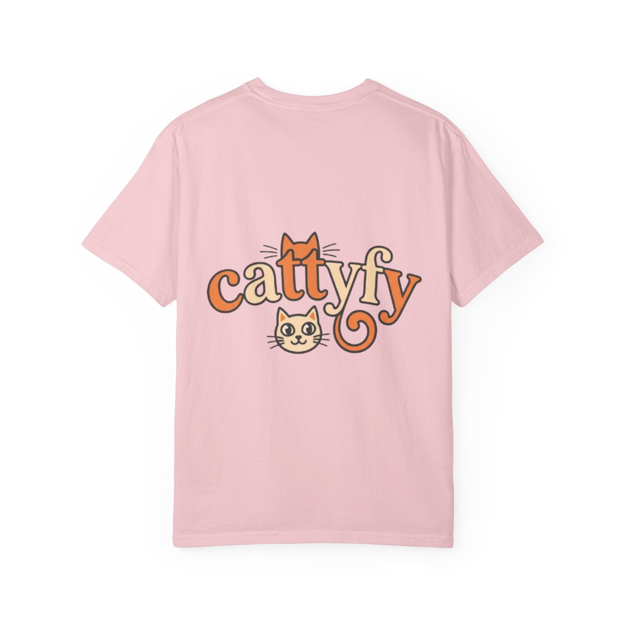 Cattyfy Cute Kitten Graphic T-Shirt — Retro Floral Cat Tee