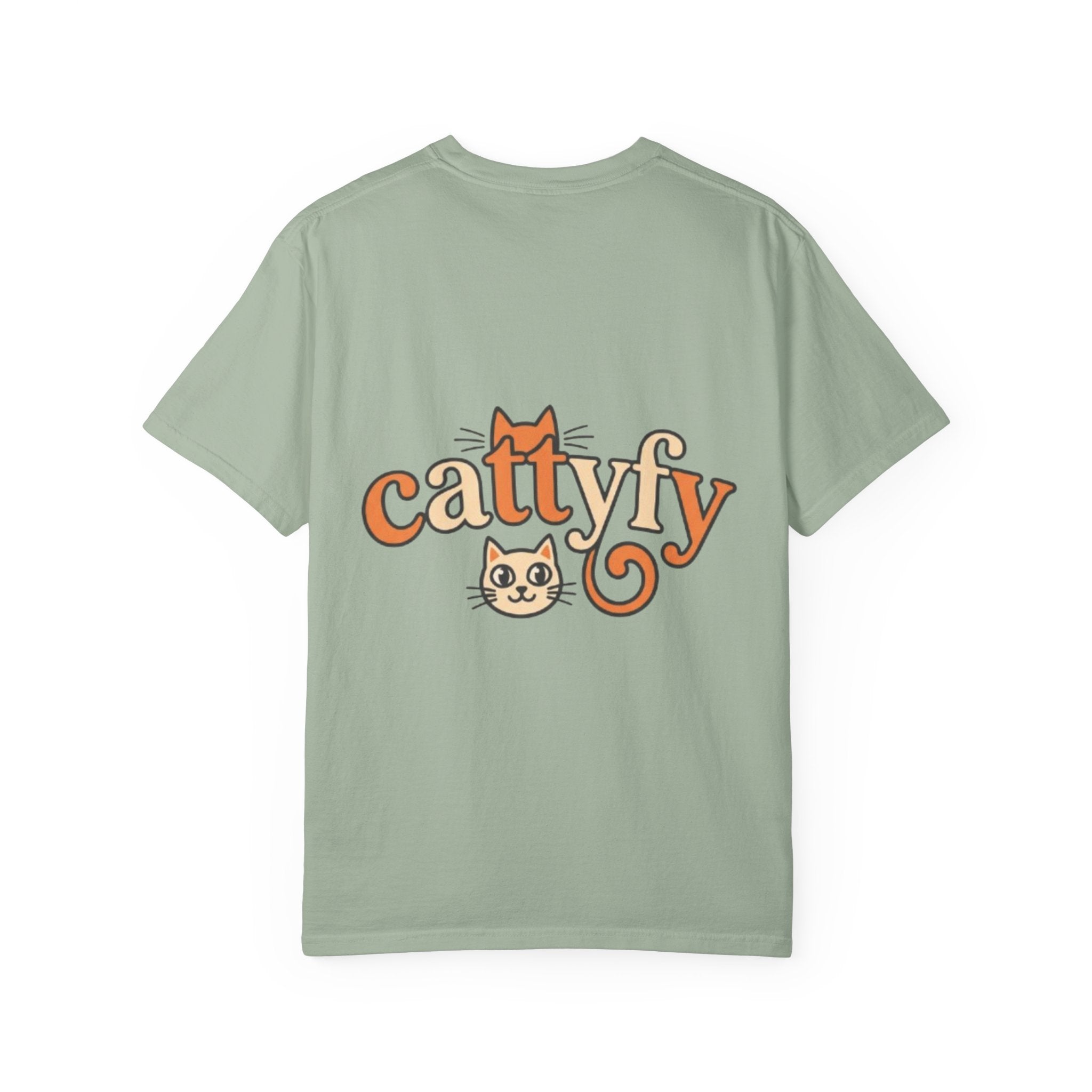 Cattyfy Cute Kitten Graphic T-Shirt — Retro Floral Cat Tee