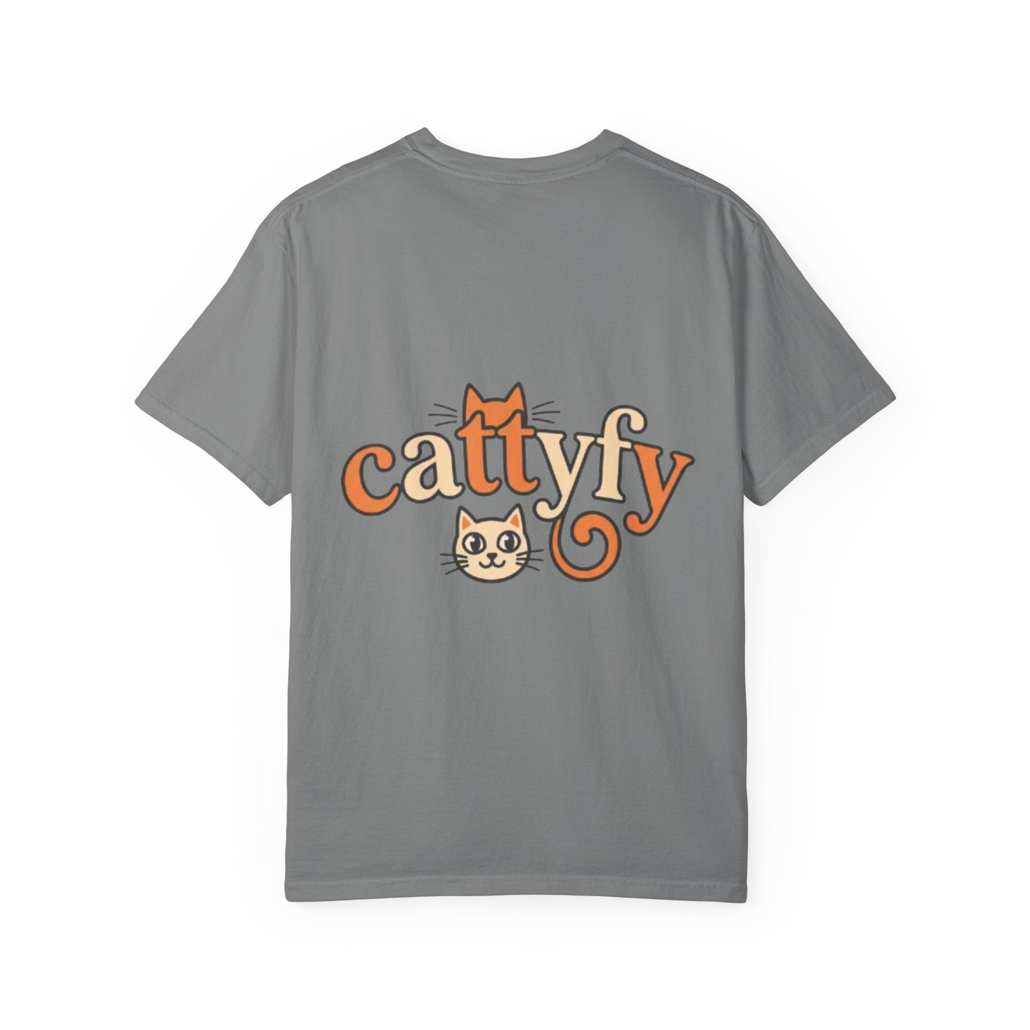 Cattyfy Cute Kitten Graphic T-Shirt — Retro Floral Cat Tee