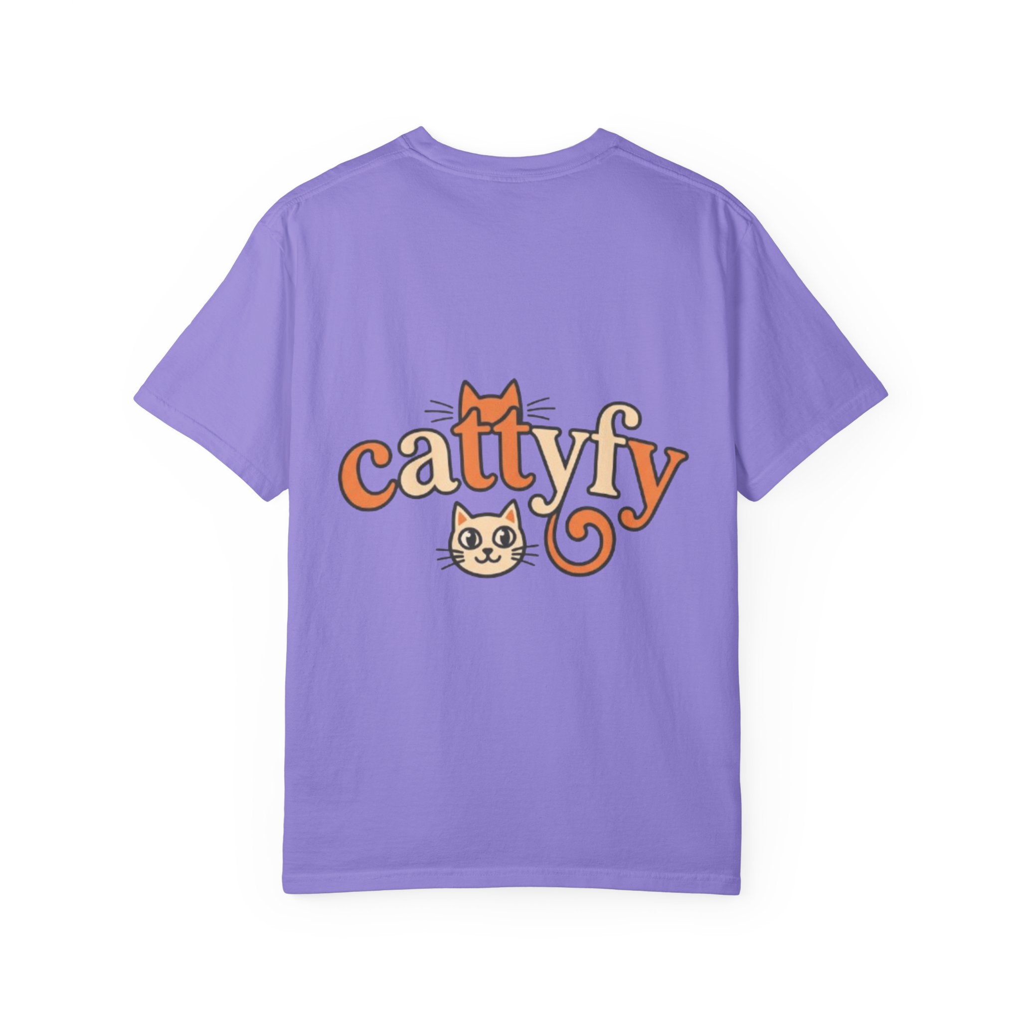 Cattyfy Cute Kitten Graphic T-Shirt — Retro Floral Cat Tee