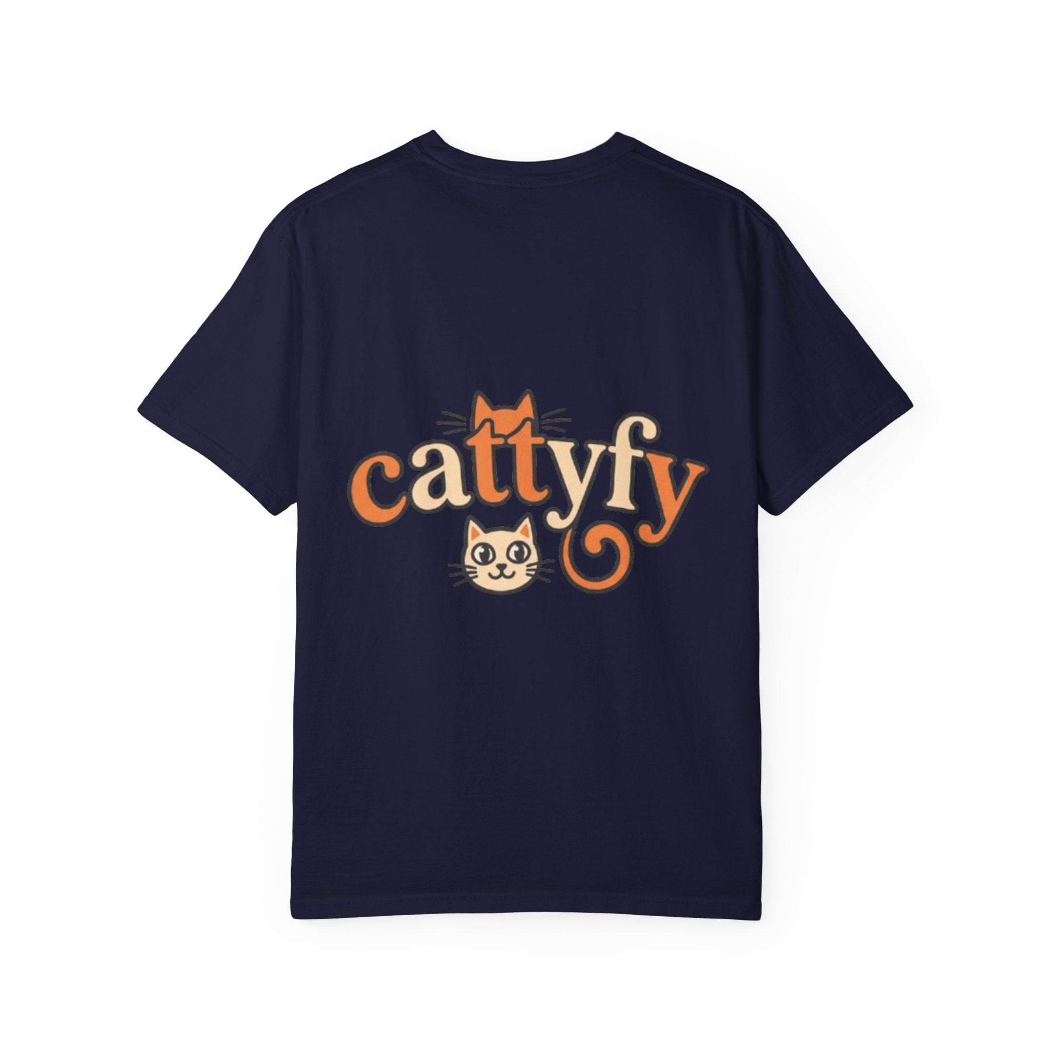 Cattyfy Cute Kitten Graphic T-Shirt — Retro Floral Cat Tee