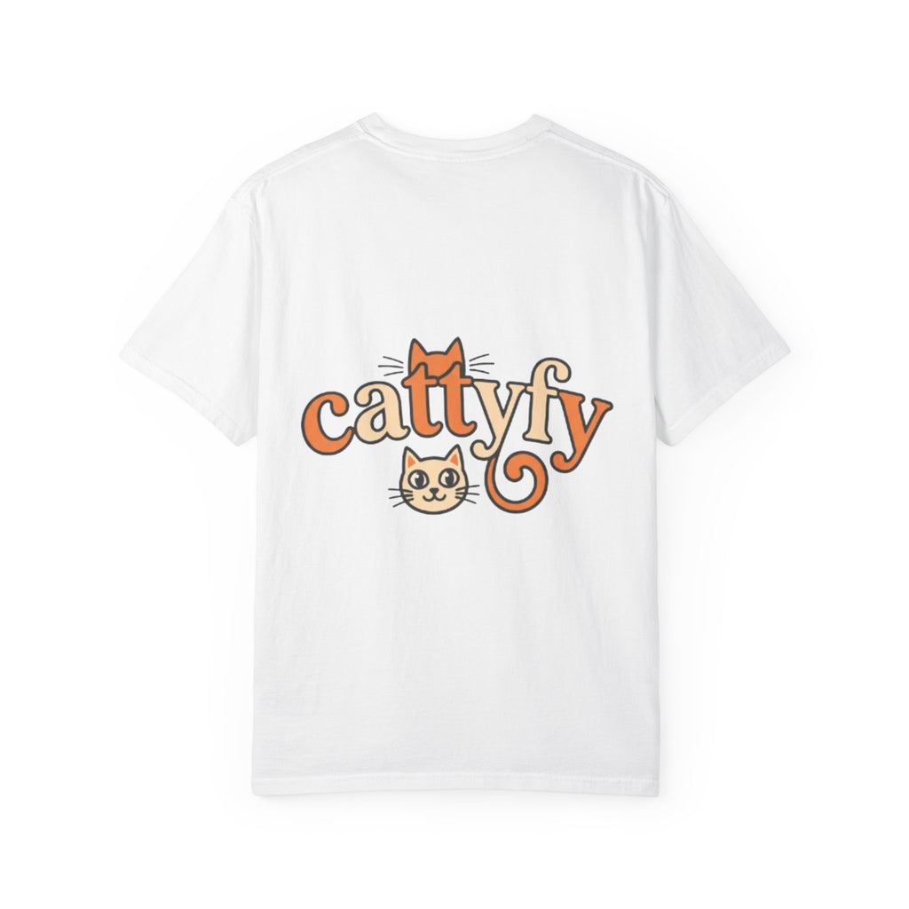 Cattyfy Cute Kitten Graphic T-Shirt — Retro Floral Cat Tee