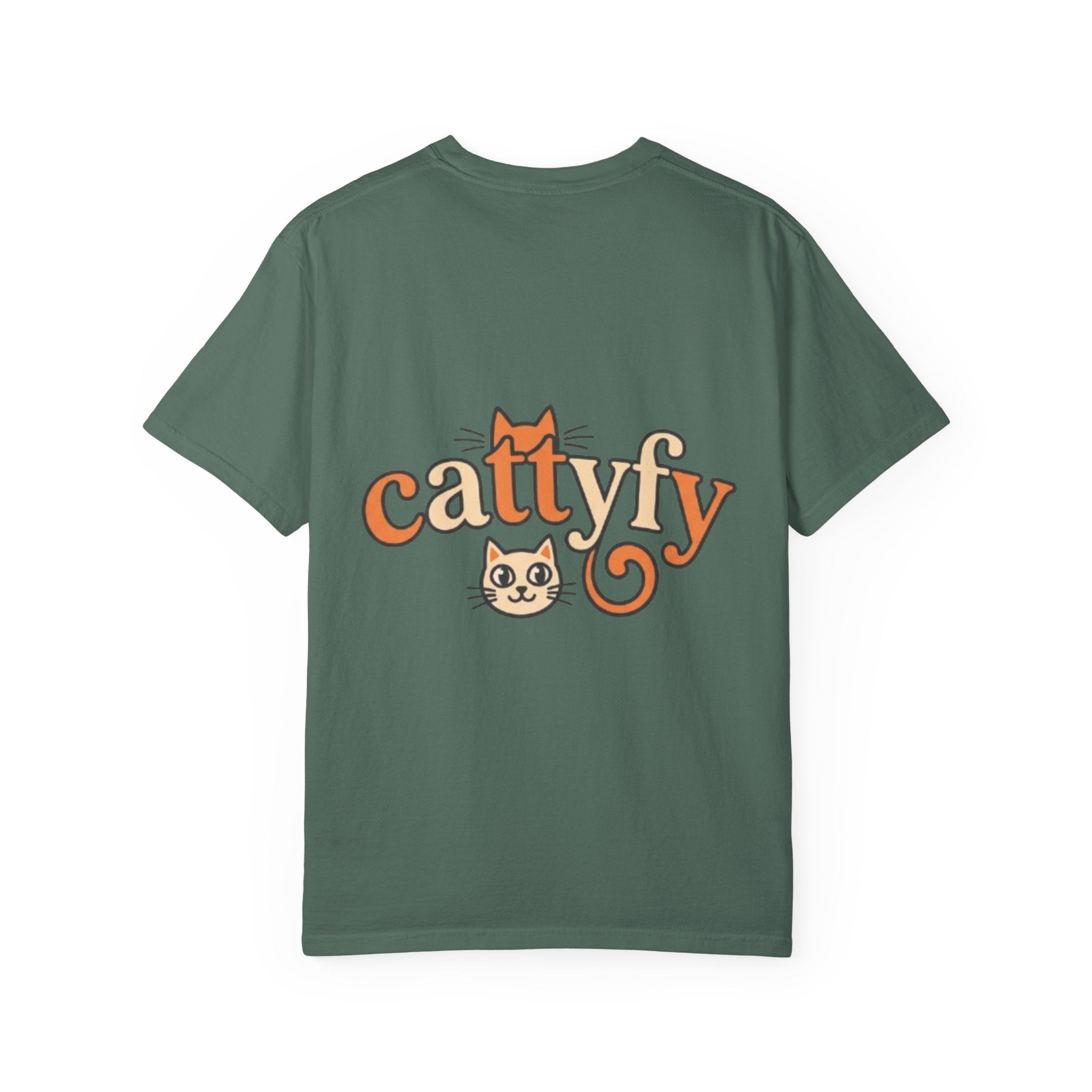 Cattyfy Cute Kitten Graphic T-Shirt — Retro Floral Cat Tee