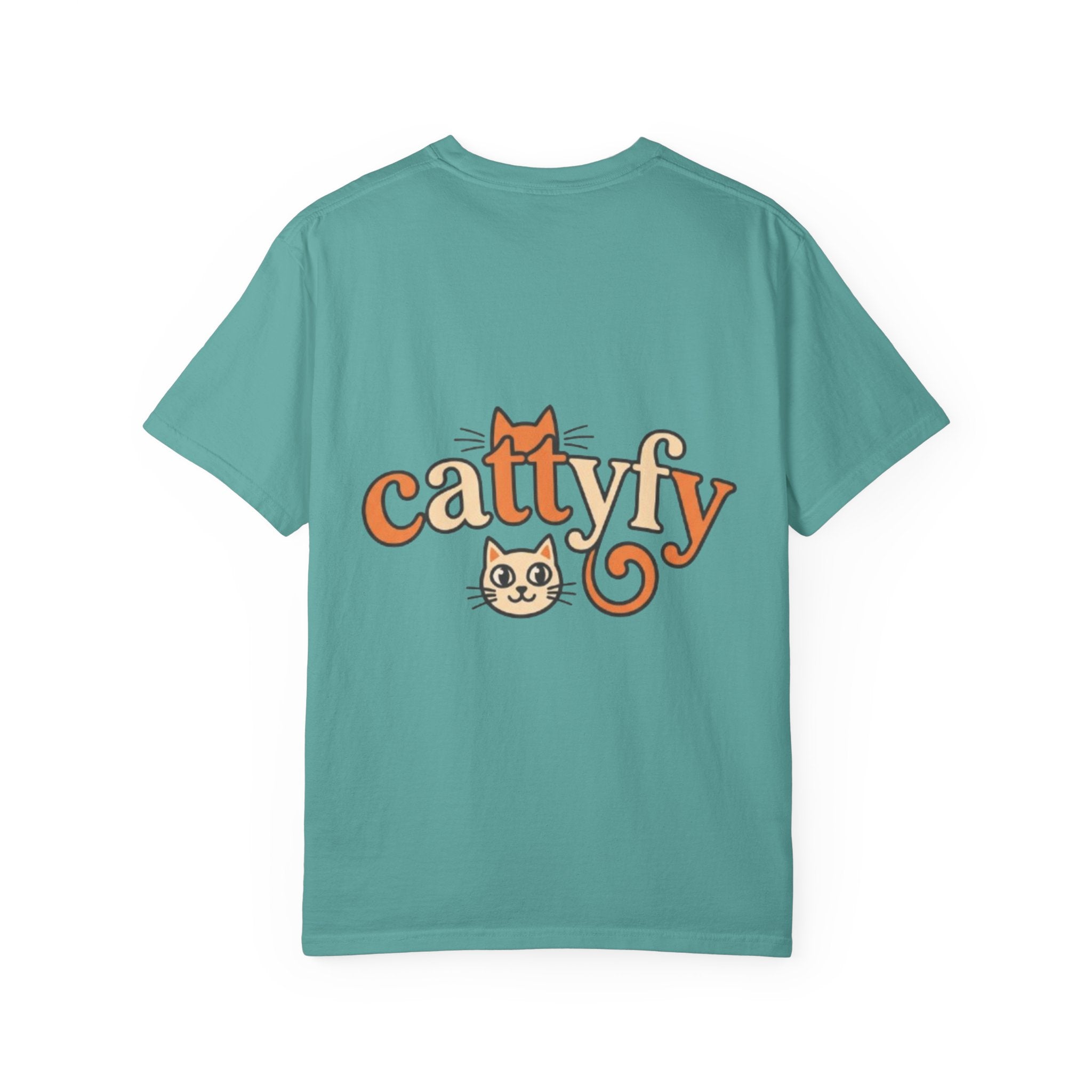 Cattyfy Cute Kitten Graphic T-Shirt — Retro Floral Cat Tee