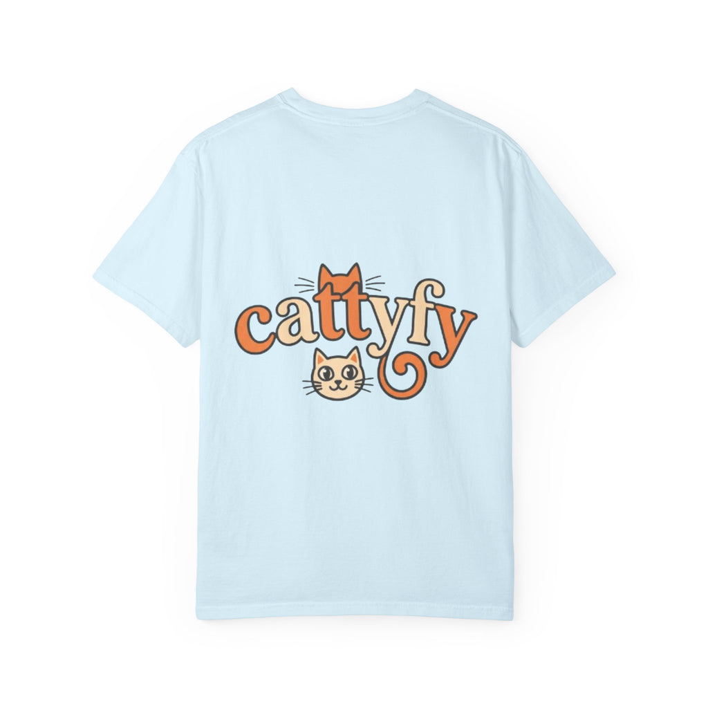 Cattyfy Cute Kitten Graphic T-Shirt — Retro Floral Cat Tee