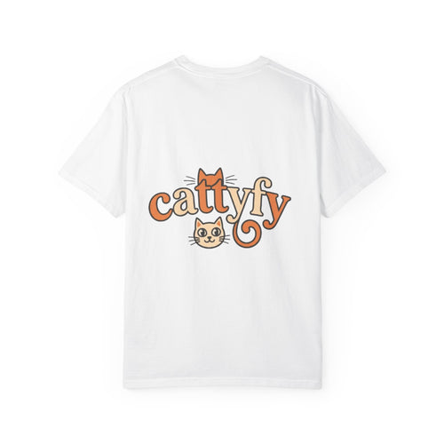 Cattyfy Retro Cat Graphic T-Shirt — Cute Orange Kitten Tee